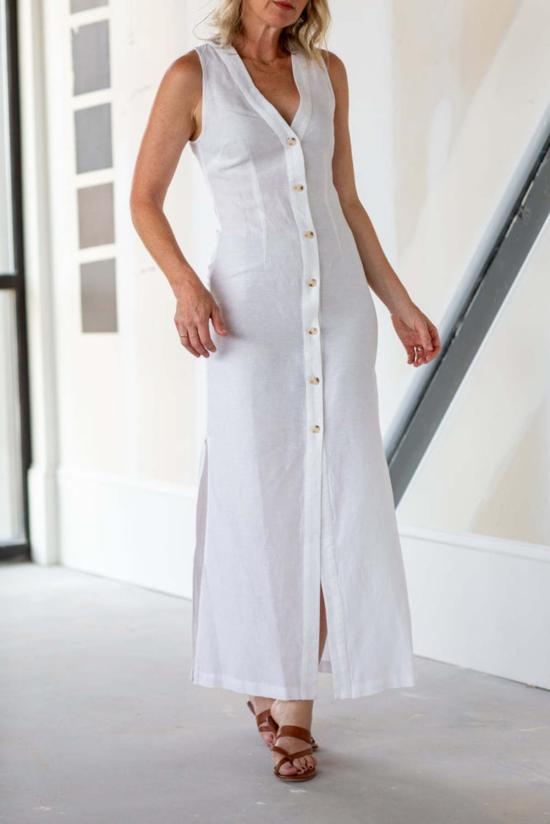  Onia 롱 원피스 오니아 버튼다운 맥시 드레스 화이트 - OTHER BRANDS