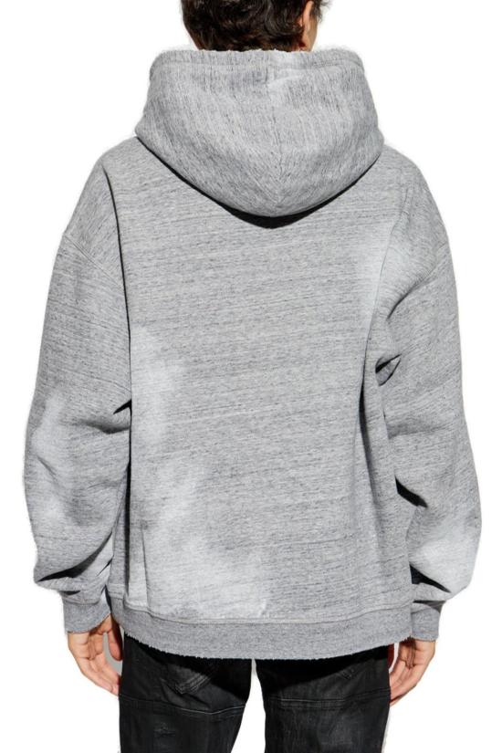  디스퀘어드2 긴팔 티셔츠 Dsquared2 코튼 스웨트셔츠 그레이 - DSQUARED2