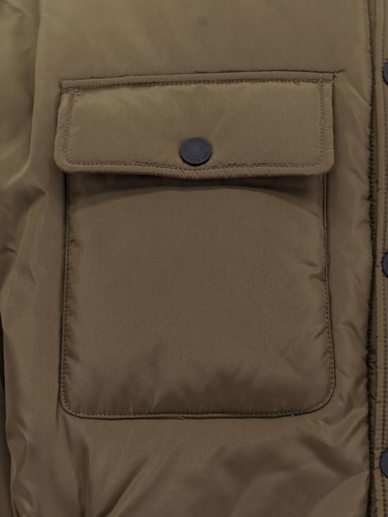  디스퀘어드2 자켓 Dsquared2 패딩 나일론 셔츠 재킷 밀리터리 그린 - DSQUARED2