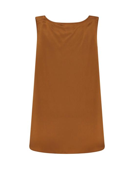  막스마라 민소매 티셔츠 막스 마라 필리  브라운 - MAX MARA