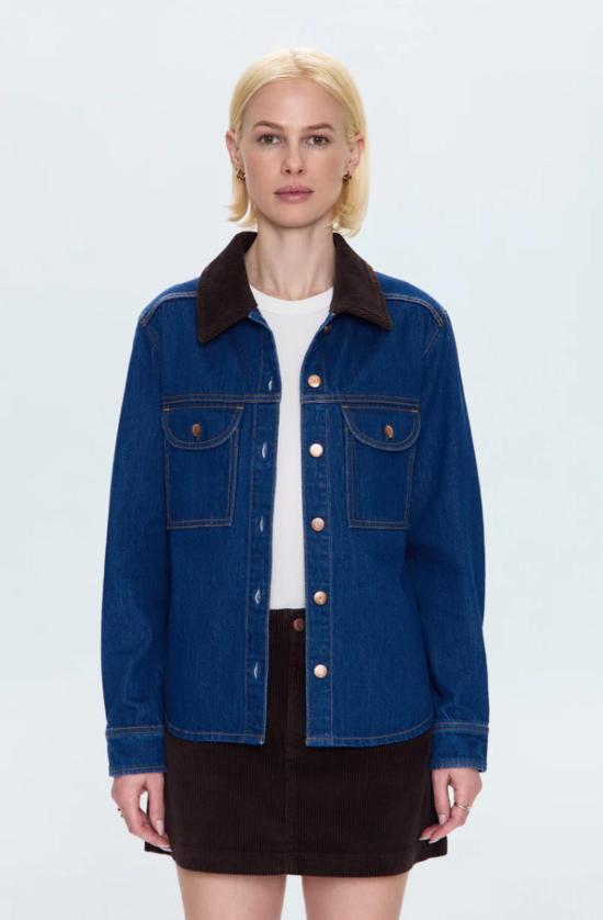  피스톨라 데님 자켓 Pistola Devon 릴렉스드 샤켓 다크 데님