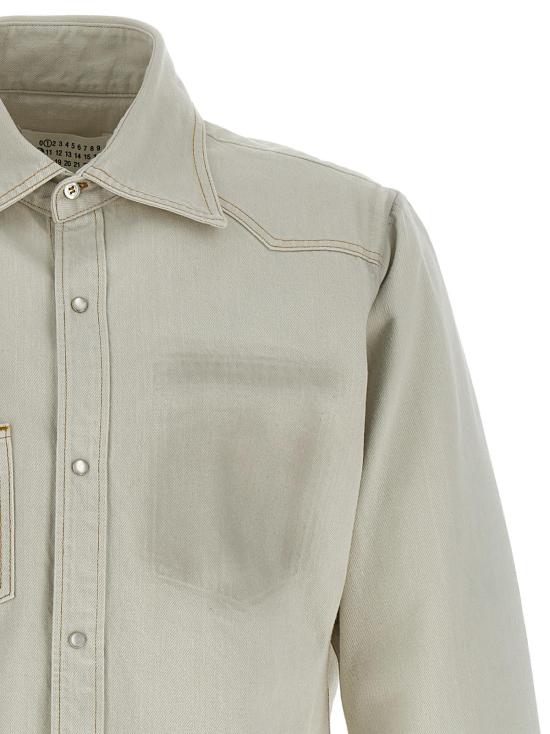  마르지엘라 데님 팬츠 메종  데님 셔츠 크림 - MAISON MARGIELA