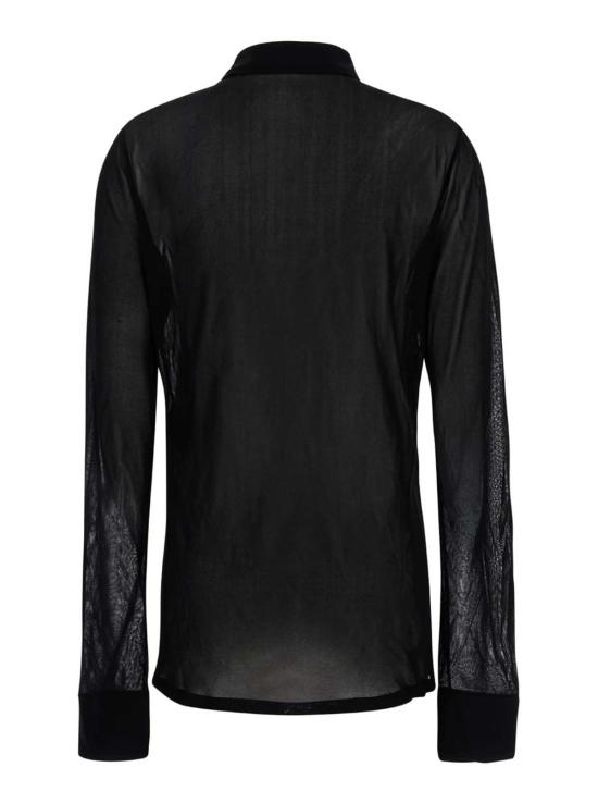  생로랑 블라우스 블랙 셔츠  블랙 - SAINT LAURENT