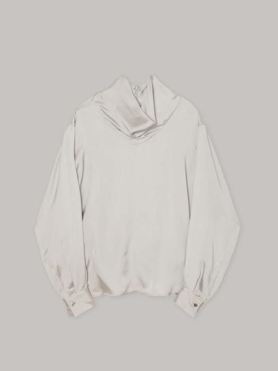  사야카 다비스 뉴욕 블라우스 사야카 데이비스 뉴욕 스카프 칼라  문 그레이