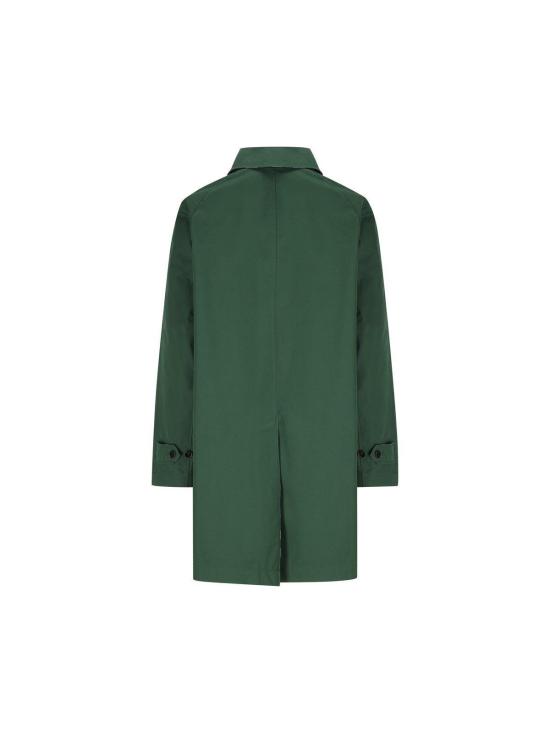  버버리 코트 양면 체크 버튼 카  그린 - BURBERRY