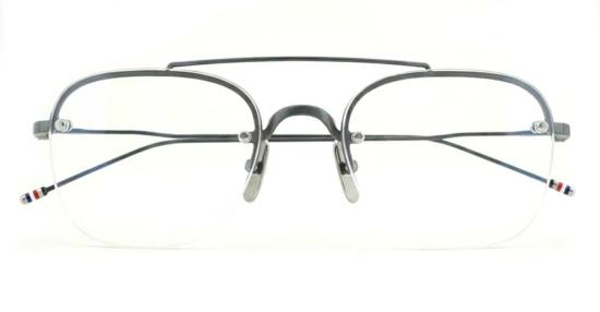  톰브라운 안경 톰 브라운 파일럿 세미림리스  블랙