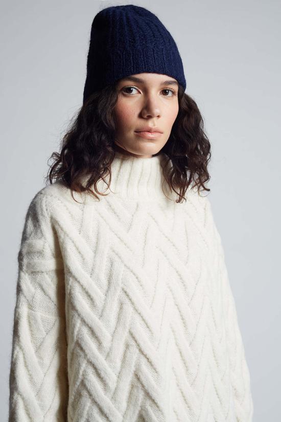  일레븐 식스 모자 소피아 햇 네이비