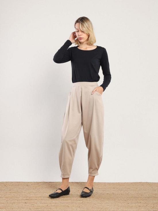  NAZEERAH 스트레이트 팬츠 나지라 다미에타 팬트