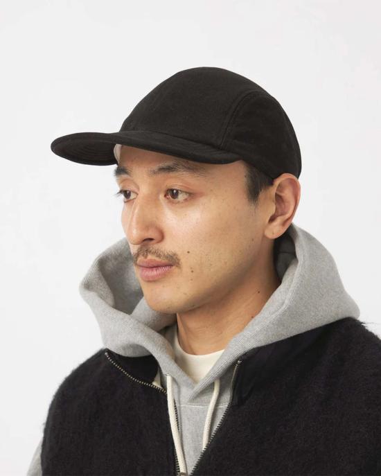  나나미카 모자 벨벳 캡 블랙 - NANAMICA