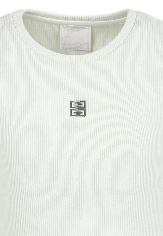  [키즈] 지방시 티셔츠 키즈 크롭 티셔츠 (4G 모티브, 그린) - GIVENCHY