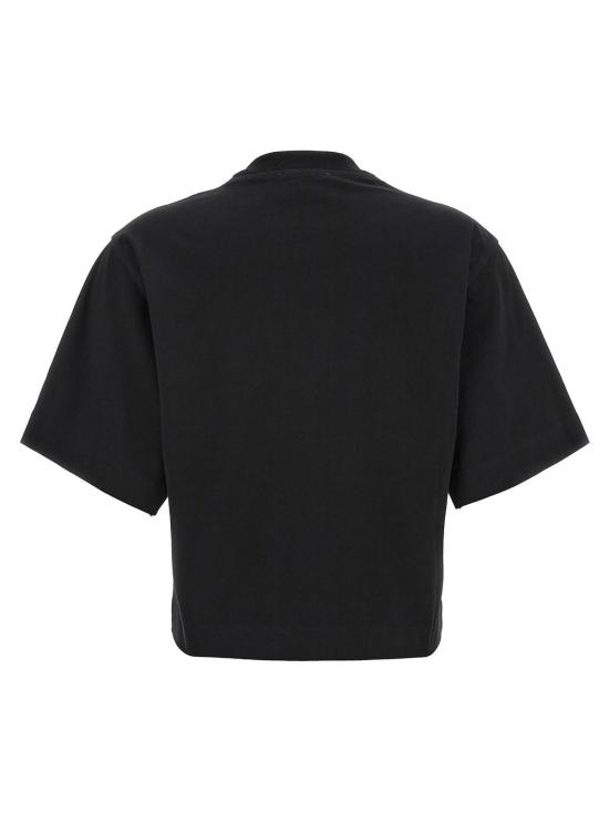  오프화이트 탑 로고 티셔츠 블랙 - OFF WHITE