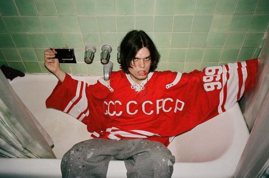  Skim Milk I WHOLE 긴팔 티셔츠 탈지유 Cccccpcp 하키 저지 레드 - OTHER BRANDS