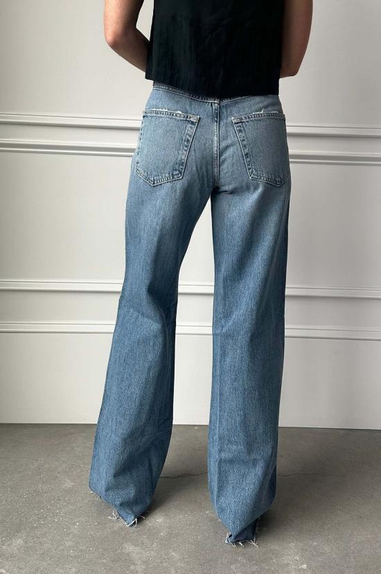  아모 데님 데님 팬츠 프리다 하이라이즈 와이드 레그 진 - AMO DENIM