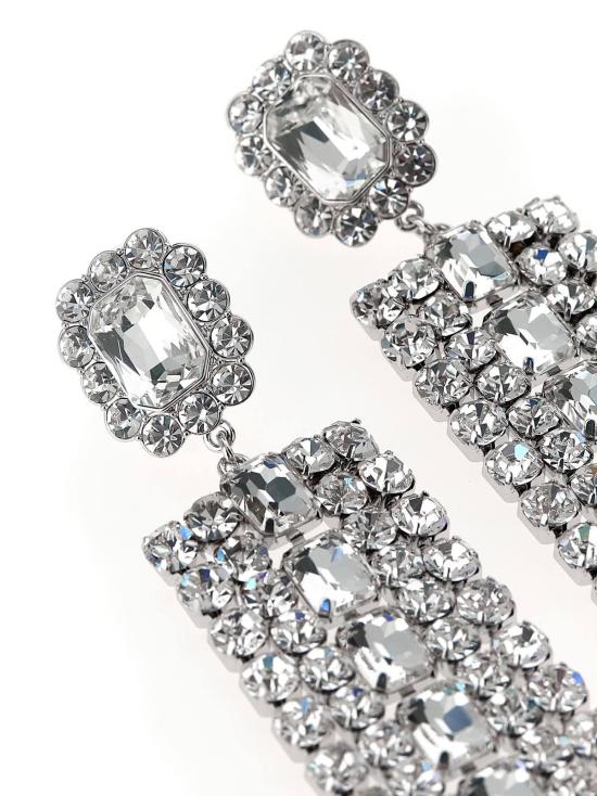  셀프 포트레이트 이어링 크리스탈 드롭렛  실버 - SELF PORTRAIT