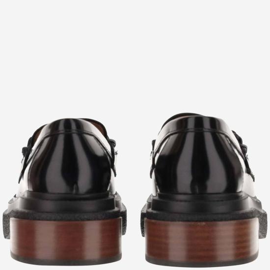  토즈 로퍼 가죽  (직조 장식) 블랙 - TODS