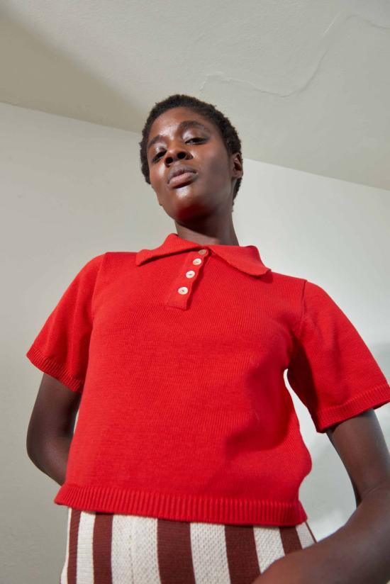  마리아 스탠리 반팔 티셔츠 에릭 폴로 피킬로