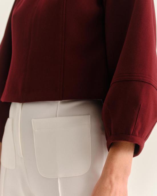  Cartolina 스트레이트 팬츠 카르톨리나 베벌리 트라우저 아이보리 - OTHER BRANDS