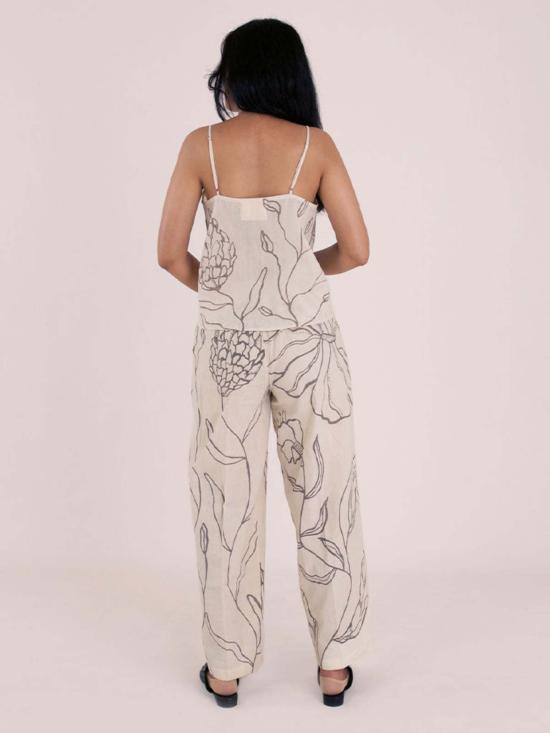  IKKIVI 블라우스 이키비 풀 블룸 탑 오프 화이트 - OTHER BRANDS