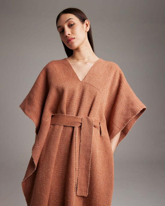  보즈 롱 원피스 쉬머링 코튼 카프탄 - VOZ