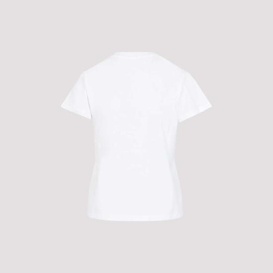  MM6 메종마르지엘라 반팔 티셔츠 Mm6 메종 마르지엘라 코튼 티셔츠 오프 화이트 - MM6 MAISON MARGIELA