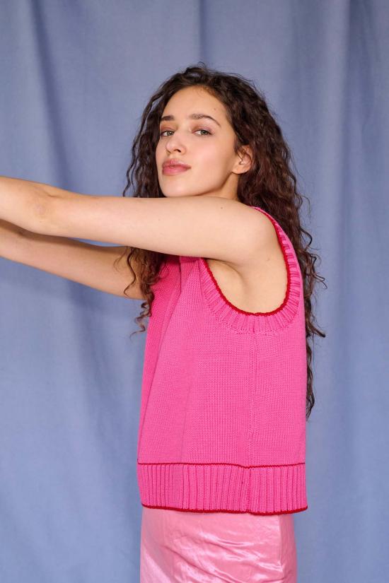  지지 니트웨어 베스트 라라 - GIGI KNITWEAR