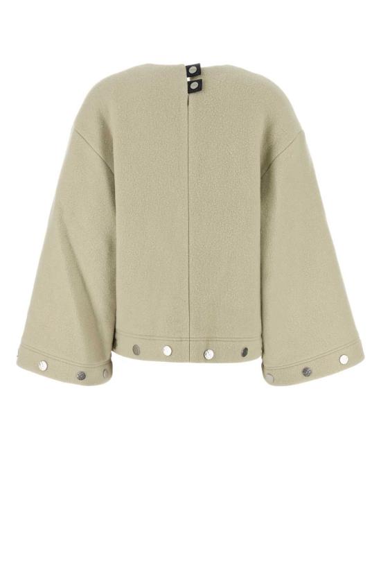  나누슈카 블라우스 안웬 오버사이즈 울 블렌드  오트 - NANUSHKA