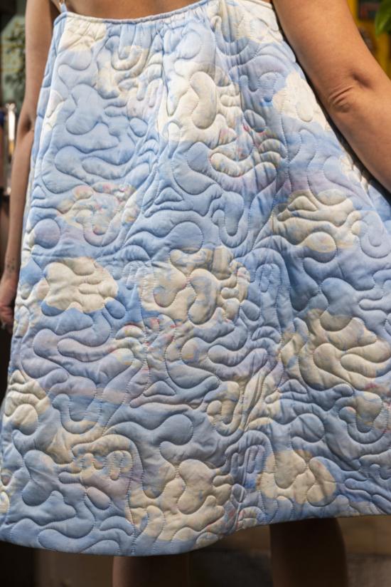  헬름스테트 숏 원피스 Helmstedt Diana 미니 드레스 클라우드 - HELMSTEDT