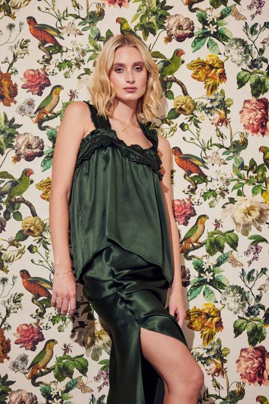  린제이 니콜라스 뉴욕 블라우스 린지 니콜라스 뉴욕 재키 크리스 크로스 탑 - LINDSAY NICHOLAS NEW YORK