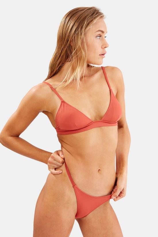  솔리드 앤 스트라이프 비키니 수영복 모건 패딩 탑 리아드 클레이