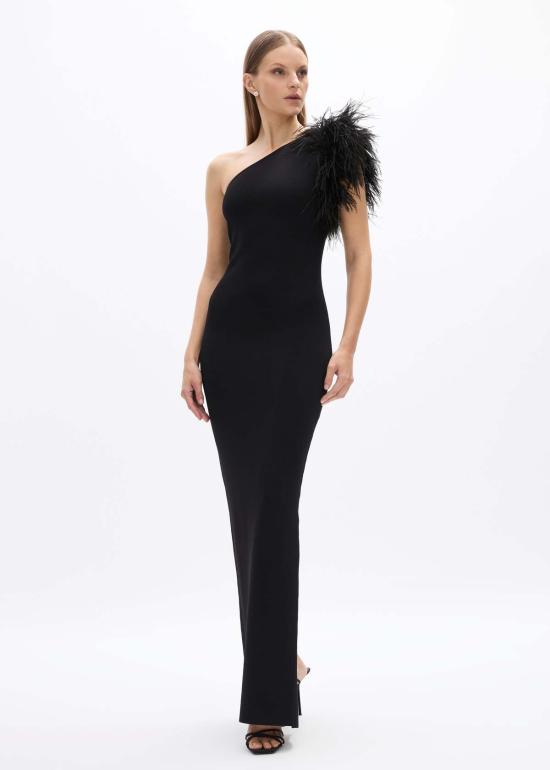  레이첼 길버트 롱 원피스 엘시 가운 블랙