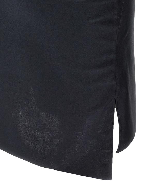  코페르니 숏 원피스 비대칭 꽃무늬 미니 드레스 블랙 - COPERNI