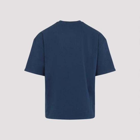  아미리 반팔 티셔츠 바시티 패치 오버사이즈 티셔츠 다크 인디고 - AMIRI