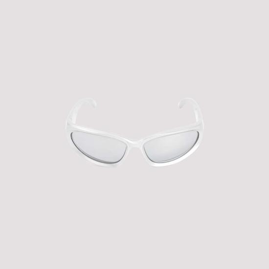  발렌시아가 안경 스위프트 오벌 선글라스 실버 - BALENCIAGA