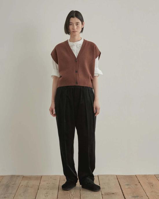  니콜슨&니콜슨 베스트 니콜슨 & 니콜슨 조이 울 브이넥  브라운 - NICHOLSON & NICHOLSON