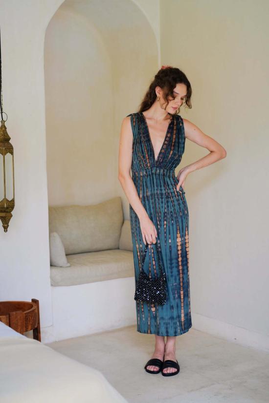  Pink Haley 롱 원피스 핑크 헤일리 클라라 맥시 슬립 드레스 딥 씨 블루