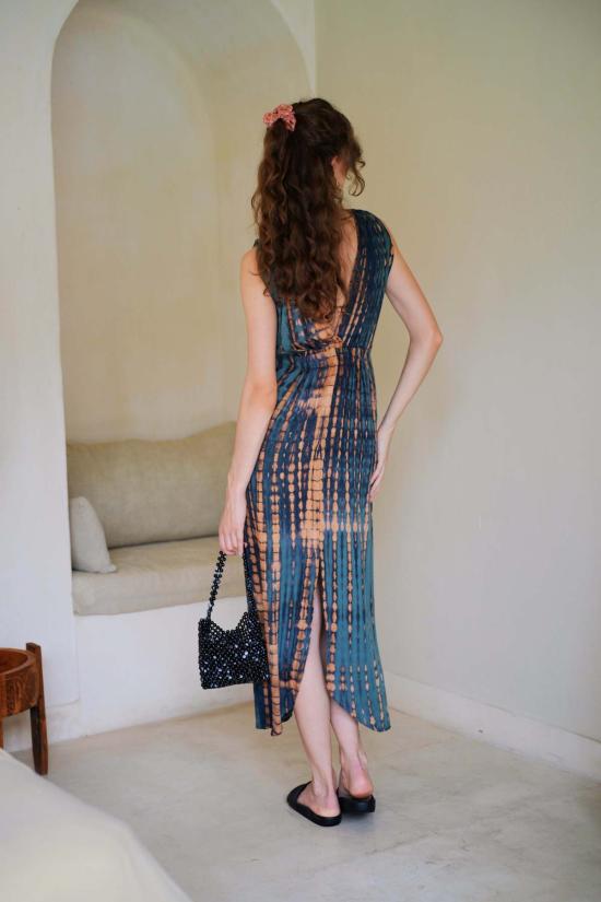  Pink Haley 롱 원피스 핑크 헤일리 클라라 맥시 슬립 드레스 딥 씨 블루 - PINK HALEY