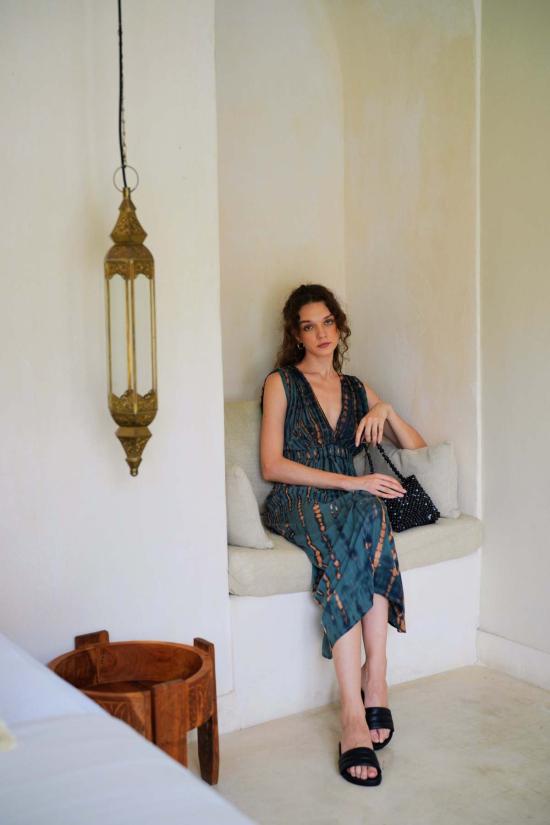  Pink Haley 롱 원피스 핑크 헤일리 클라라 맥시 슬립 드레스 딥 씨 블루 - PINK HALEY