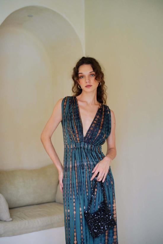  Pink Haley 롱 원피스 핑크 헤일리 클라라 맥시 슬립 드레스 딥 씨 블루 - PINK HALEY