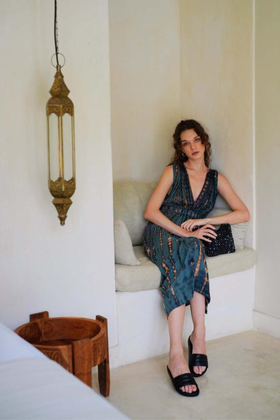  Pink Haley 롱 원피스 핑크 헤일리 클라라 맥시 슬립 드레스 딥 씨 블루 - PINK HALEY