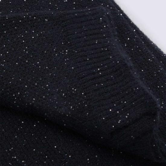  파비아나 필리피 머플러/스카프 Fabiana Filippi 니트 스카프 블루 - FABIANA FILIPPI