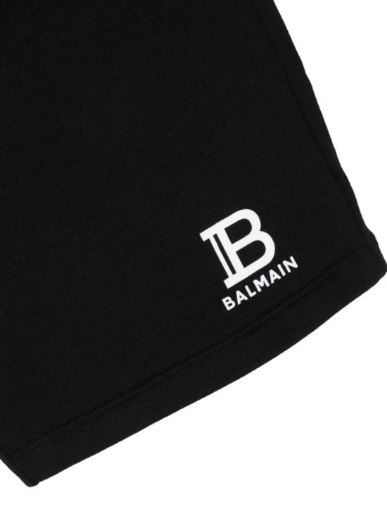  [키즈] 발망 풀오버 키즈 버뮤다 스웨트셔츠 블랙 - BALMAIN