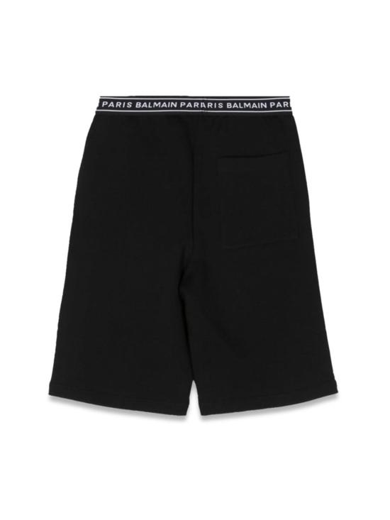  [키즈] 발망 풀오버 키즈 버뮤다 스웨트셔츠 블랙 - BALMAIN