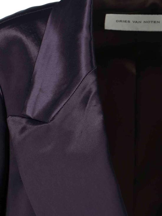  드리스 반 노튼 수트 자켓 Dries Van Noten 더블 브레스티드 블레이저 퍼플 - DRIES VAN NOTEN