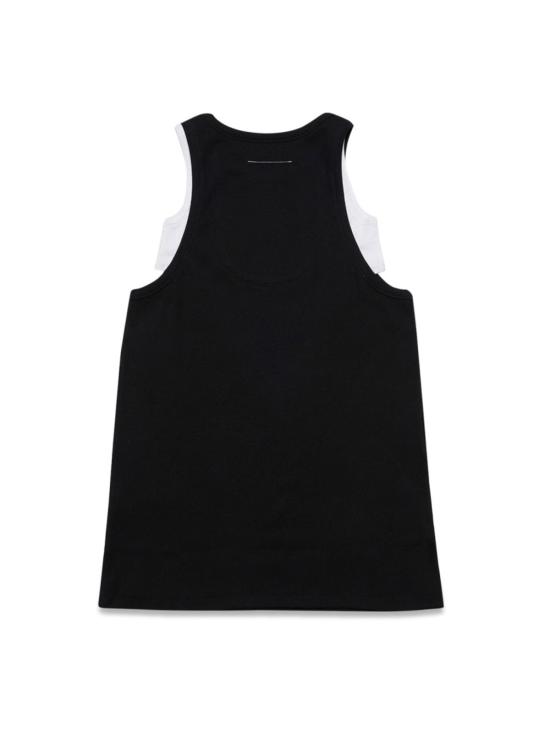  [키즈] MM6 메종마르지엘라 티셔츠 키즈 Mm6 메종 마르지엘라 Mm6d98u 블랙 - MM6 MAISON MARGIELA