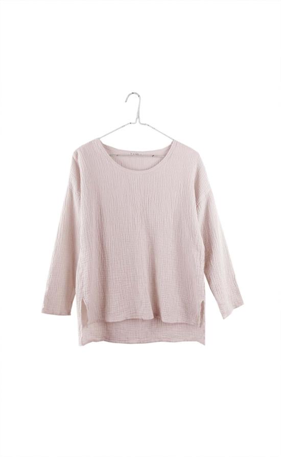  잇이즈웰 LA 긴팔 티셔츠 잇이즈웰 L.A. 오가닉 롱 슬리브 거즈 탑 - IT IS WELL L.A.