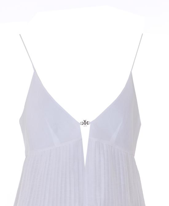 26SS 토리버치 미디 원피스 181157 100 White - TORY BURCH