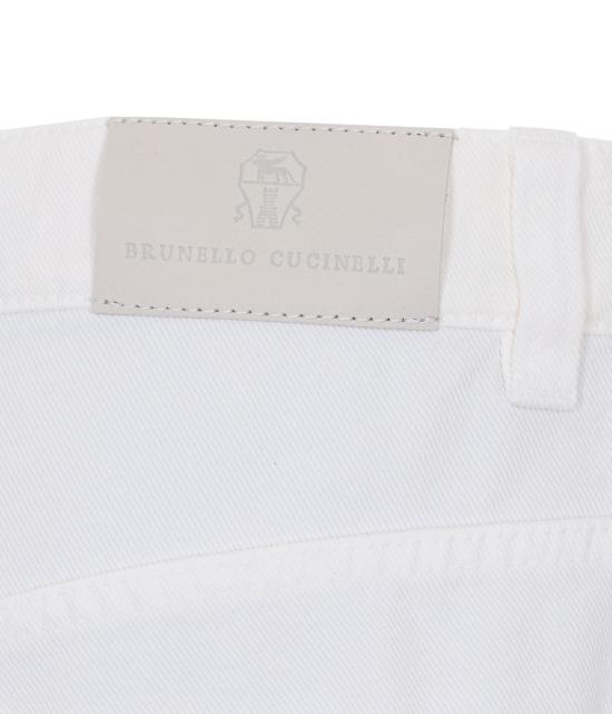 26SS 브루넬로 쿠치넬리 스트레이트 팬츠 M0H81P4059 C1101 White - BRUNELLO CUCINELLI