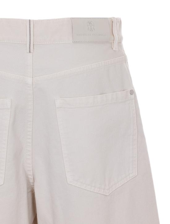 26SS 브루넬로 쿠치넬리 스트레이트 팬츠 M0H81P4075 C8739 White - BRUNELLO CUCINELLI