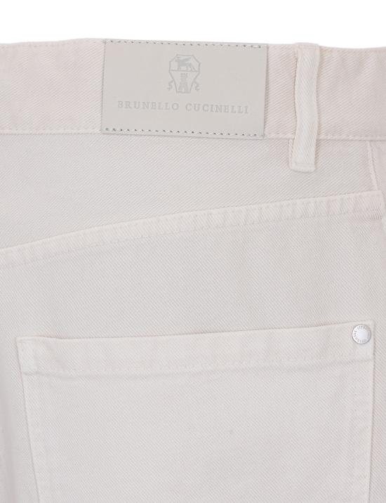 26SS 브루넬로 쿠치넬리 스트레이트 팬츠 M0H81P4075 C8739 White - BRUNELLO CUCINELLI