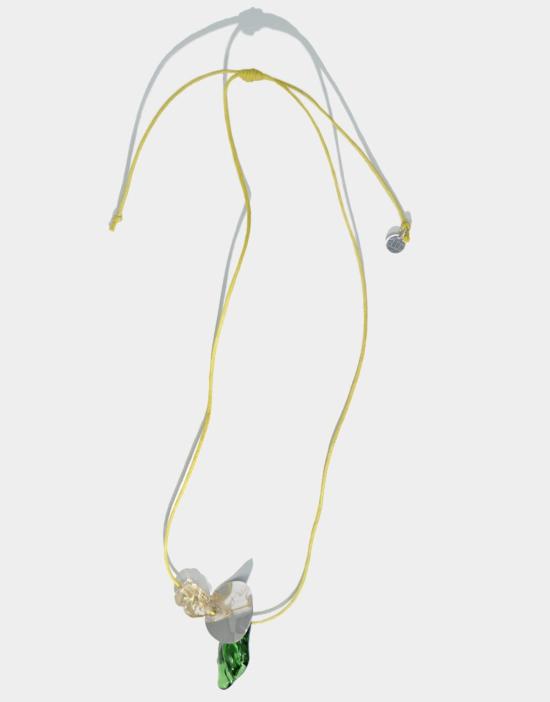  클레드 목걸이/팬던트 비정형 긴 클러스터 목걸이 - CLED